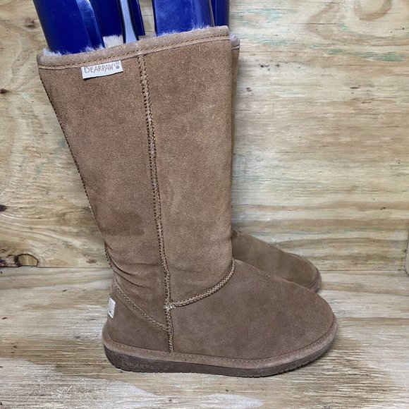 Bearpaw Shoes | Bearpaw Knee High Boots Womens 6 Brown Winter Pull on Comfort Lined | Color: Brown | Size: 6 | Luxeselect's Closet